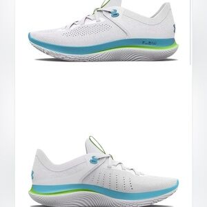 NWT Under Armour White and Blue Athletic Shoes